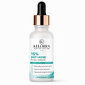 Kelorra 15% Anti Acne Face Serum | Lightweight Daily Skincare Serum | Clear & Calm Facial Care Formula | Suitable for Oily & Acne-Prone Skin | Dropper Bottle | 30 ml