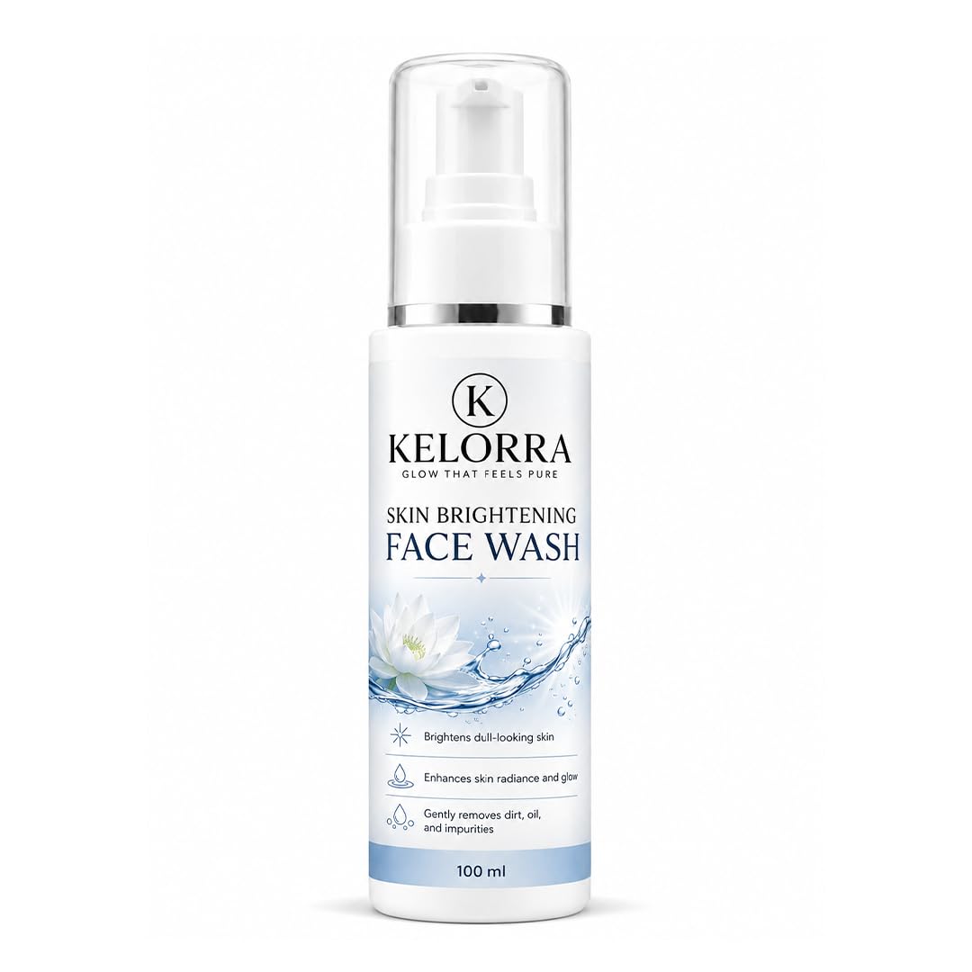 Kelorra Skin Brightening Face Wash | Daily Facial Cleanser for Dull-Looking Skin | Gentle Deep Cleansing Face Wash | Removes Dirt, Oil & Impurities | Refreshing Face Care for All Skin Types | 100 ml