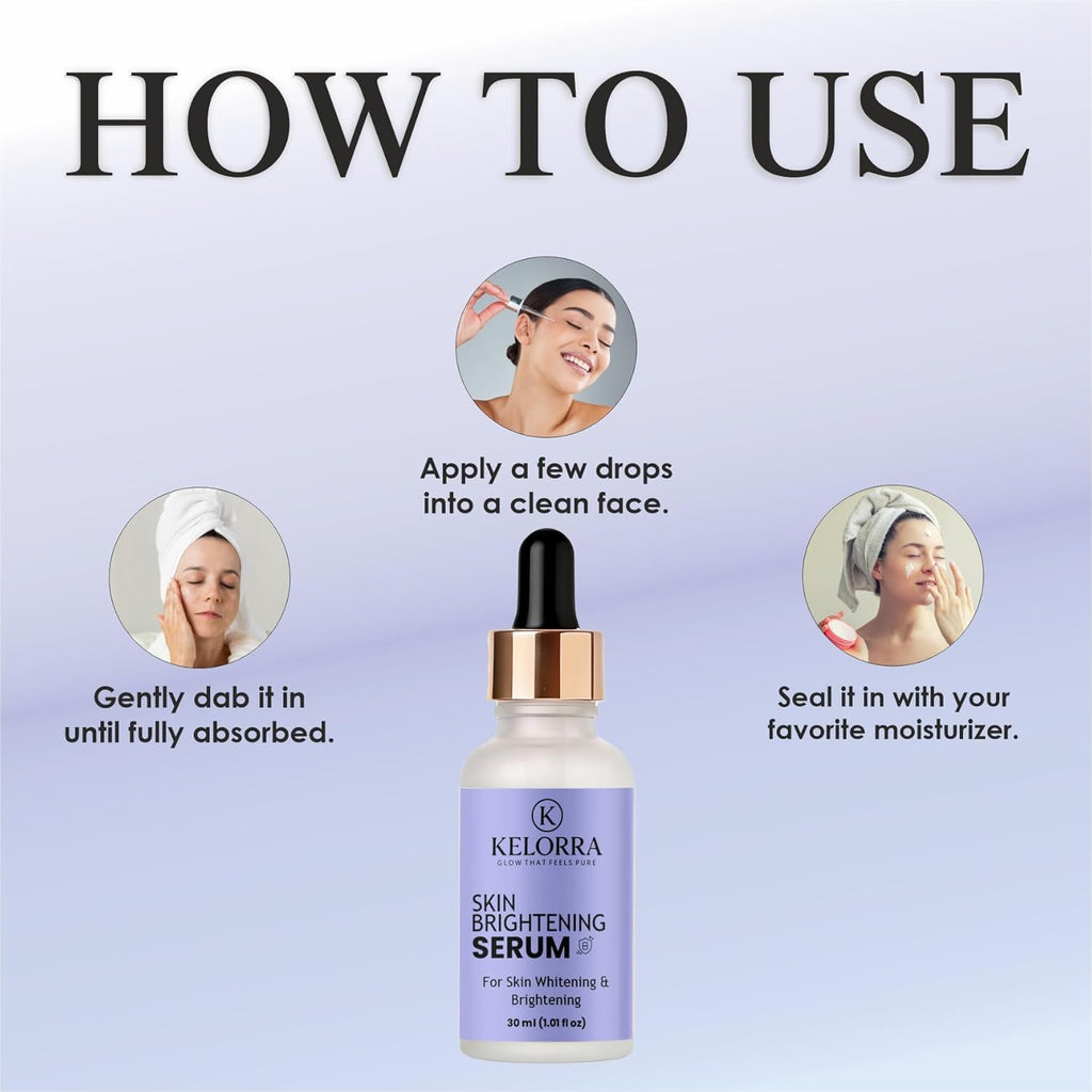 KELORRA Skin Brightening Serum for Whitening & Brightening, 30ml