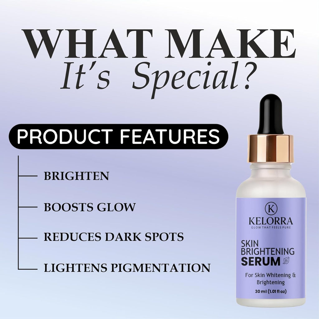 KELORRA Skin Brightening Serum for Whitening & Brightening, 30ml